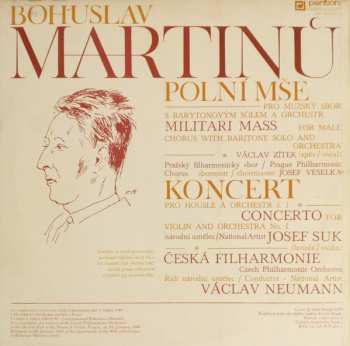 LP Bohuslav Martinů: Polní Mše = Military Mass / Koncert = Concerto (Live) 140104