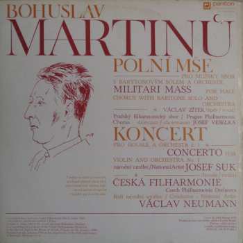 LP Bohuslav Martinů: Polní Mše / Koncert (83 1 - ZELENÝ ŠTÍTEK) 278644