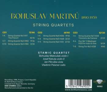 3CD Bohuslav Martinů: String Quartets 524895