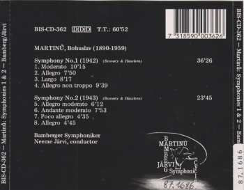 CD Bohuslav Martinů: Symphonies No.1 & No.2 308074