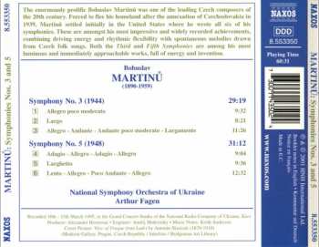 CD Bohuslav Martinů: Symphonies Nos. 3 And 5 307843