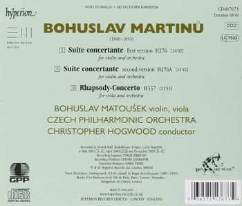 CD Bohuslav Martinů: The Complete Music For Violin And Orchestra – 3 339743