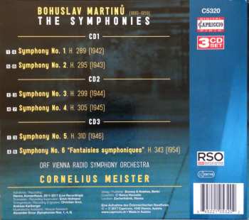 3CD Bohuslav Martinů: The Symphonies 149833