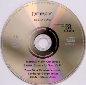 SACD Bohuslav Martinů: Violin Concertos 1 & 2 / Sonata For Solo Violin 120360