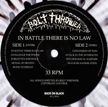 LP Bolt Thrower: In Battle There Is No Law! LTD | CLR 385670