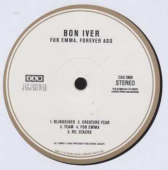 LP Bon Iver: For Emma, Forever Ago