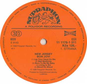 LP Bon Jovi: New Jersey 65330
