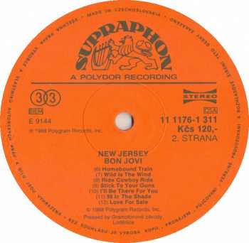 LP Bon Jovi: New Jersey 65330