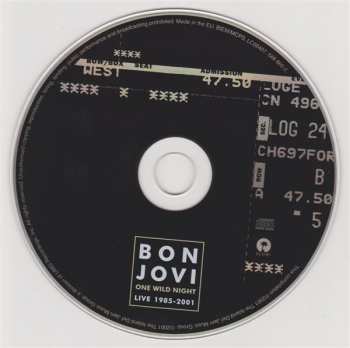 CD Bon Jovi: One Wild Night: Live 1985-2001 26438