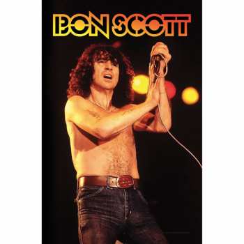 Merch Bon Scott: Textilní Plakát Bon Scott