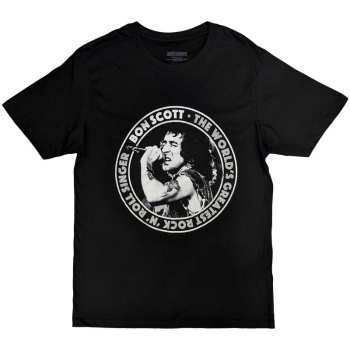 Merch Bon Scott: Bon Scott Unisex T-shirt: Twgrrs Circle (small) S