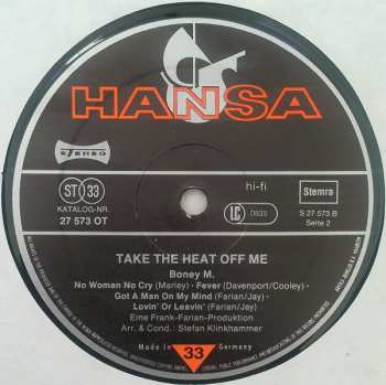 LP Boney M.: Take The Heat Off Me 497481