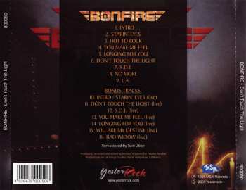 CD Bonfire: Don't Touch The Light 196045