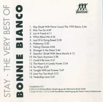 CD Bonnie Bianco: Stay - The Very Best Of Bonnie Bianco 190393