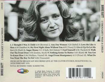 CD Bonnie Raitt: I Thought I Was A Child 448298