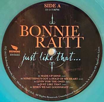 LP Bonnie Raitt: Just Like That... LTD | CLR 406455