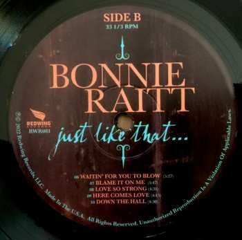 LP Bonnie Raitt: Just Like That... 389807