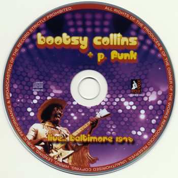 CD Bootsy's Rubber Band: Live... Baltimore 1978 510996