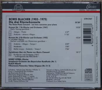 CD Boris Blacher: Die drei Klavierkonzerte 514180