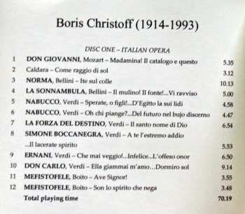 CD Boris Christoff: Prima Voce 355439