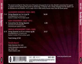 CD Borodin String Quartet: String Quartet No. 1 / Concertino / String Quartet No. 13 321422