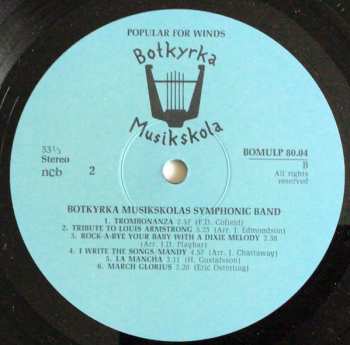 LP Botkyrka Symphonic Band: Popular For Winds 524673