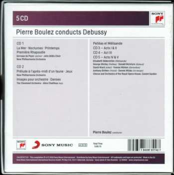 5CD Pierre Boulez: Pierre Boulez Conducts Debussy 445411