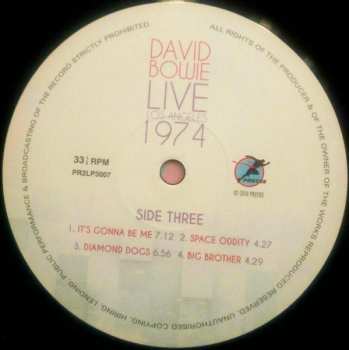 2LP David Bowie: Live Los Angeles 1974 475678