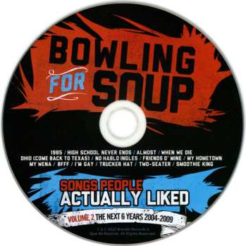 CD Bowling For Soup: Songs People Actually Liked Volume 2: The Next 6 Years 2004-2009 496959
