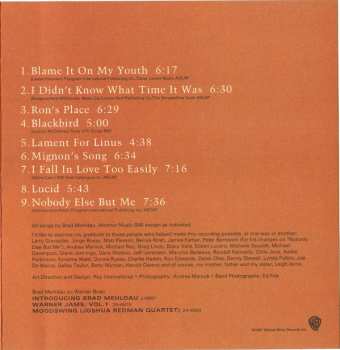 CD Brad Mehldau: The Art Of The Trio - Volume One 2772