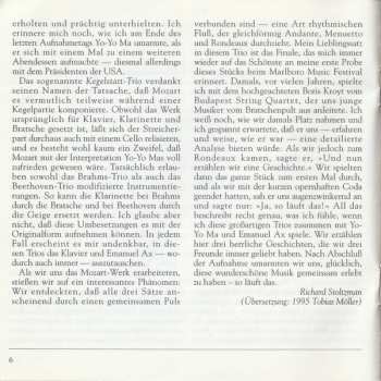 CD Ludwig van Beethoven: Trios For Piano, Clarinet & Cello