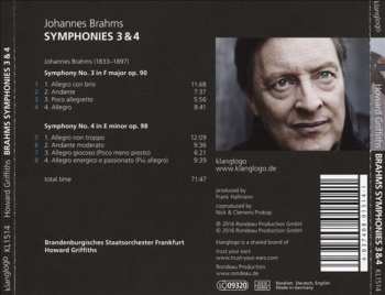 CD Johannes Brahms: Symphonies 3 & 4 422997