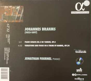 CD Johannes Brahms: Piano Sonata No. 3 Op. 5 / Handel Variations 440137