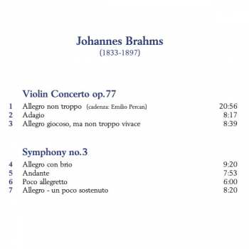 CD Johannes Brahms: Violin Concerto; Symphony No. 3 427668