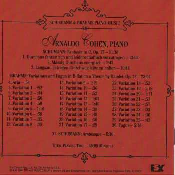 CD Robert Schumann: Schumann & Brahms Piano Music