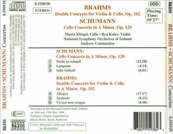CD Johannes Brahms: Brahms • Schumann: Concertos 495923