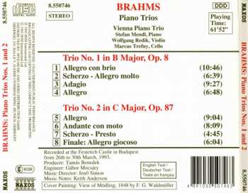 CD Johannes Brahms: Piano Trios No. 1, Op. 8 · No. 2, Op. 87 432066