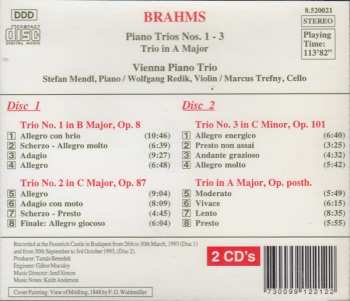 2CD Johannes Brahms: Piano Trios Nos. 1-3 - Trio In A Major 408133