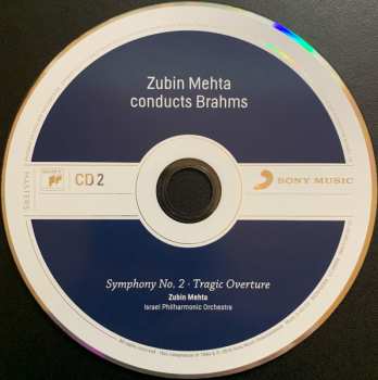 4CD/Caja Johannes Brahms: Zubin Mehta Conducts Brahms (Symphonies Nos. 1-4 • Tragic Overture • Haydn Variations)