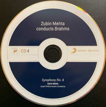 4CD/Caja Johannes Brahms: Zubin Mehta Conducts Brahms (Symphonies Nos. 1-4 • Tragic Overture • Haydn Variations)