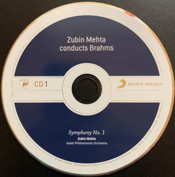 4CD/Caja Johannes Brahms: Zubin Mehta Conducts Brahms (Symphonies Nos. 1-4 • Tragic Overture • Haydn Variations)