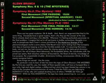 CD Glenn Branca: Symphony Nos. 8 & 10 (The Mysteries) 526731