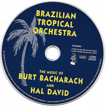 CD Brazilian Tropical Orchestra: The Music Of Burt Bacharach And Hal David 291480