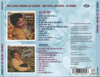 CD Brenda Lee: All The Way • Sincerely 238733