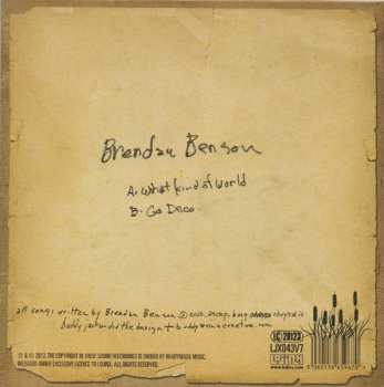 SP Brendan Benson: What Kind Of World 310537