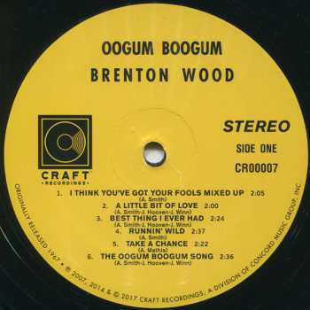 LP Brenton Wood: Oogum Boogum 363483