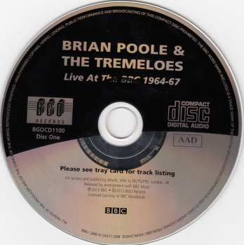 2CD Brian Poole & The Tremeloes: Live At The BBC 1964-67 321296