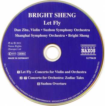 CD Bright Sheng: Let Fly • Zodiac Tales 122560