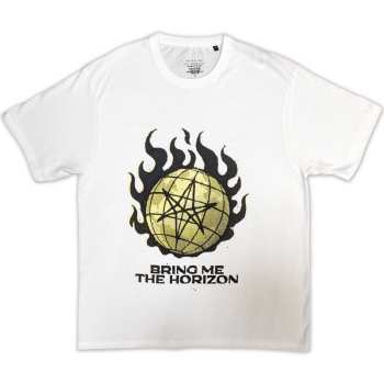 Merch Bring Me The Horizon: Bring Me The Horizon Unisex T-shirt: Globe Yellow (small) S