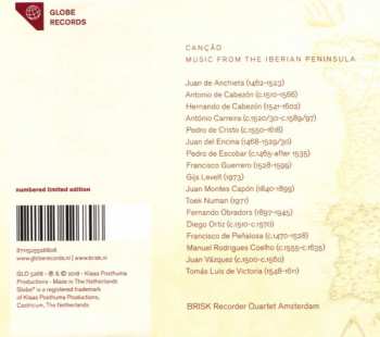 CD Brisk Recorder Quartet Amsterdam: Canção: Music From The Iberian Peninsula LTD | NUM 298488